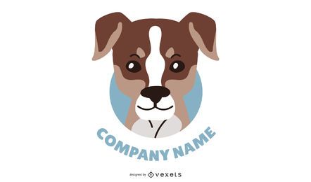 Logotipo de cabeça de cachorro personalizado
