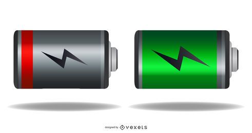 Free Vector Batterieladestatus