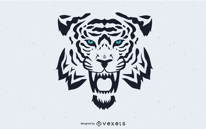 Tiger Head imagen vectorial Tiger Head imagen vectorial