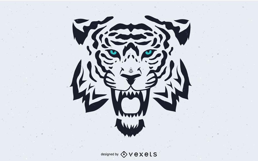 Vector de imagen de cabeza de tigre Vector de imagen de cabeza de tigre