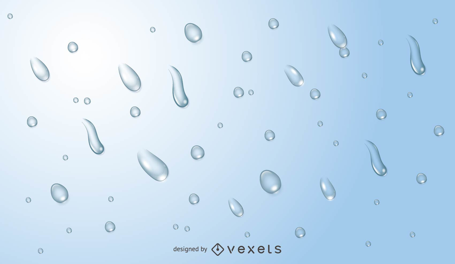 Crystal Clear Water Drops Vector Crystal Clear Water Drops Vector