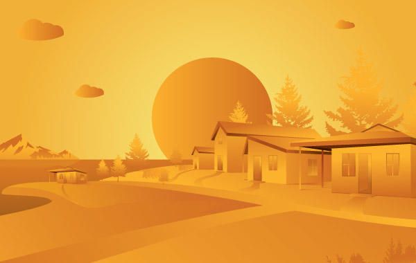 Orange Landscape Orange Landscape
