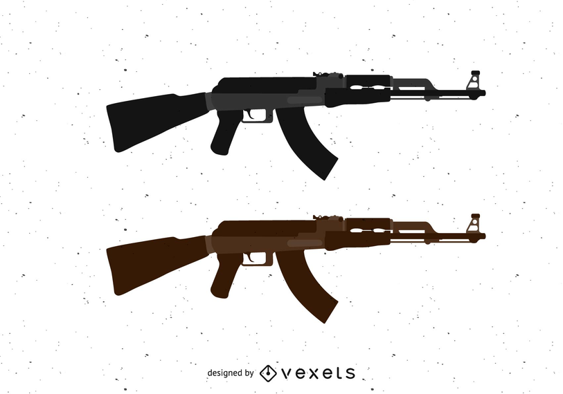 Ak47 Machine Gun Vector Ak47 Machine Gun Vector