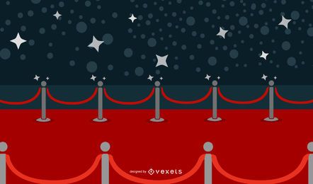 Hermosa alfombra roja vector Hermosa alfombra roja vector