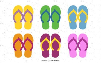 Summer Sandals 02 Vector