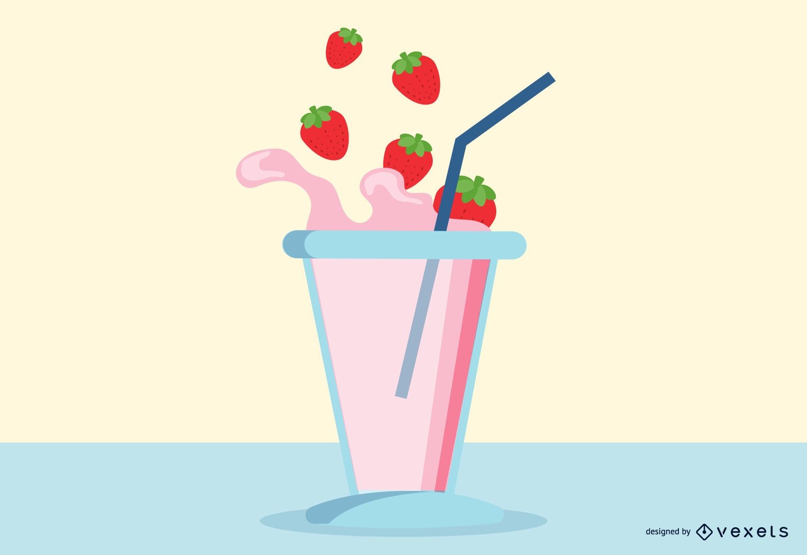 5 Momento de frutas e leite - queda vetorial