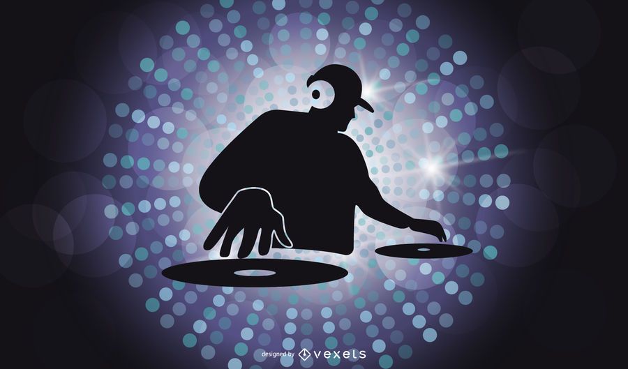 DJ-Zeichen-Illustrator-Vektor DJ-Zeichen-Illustrator-Vektor