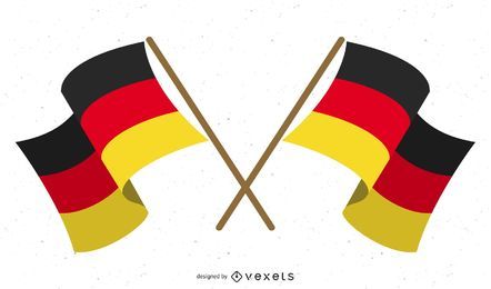 Vector de pegatinas de varias banderas nacionales