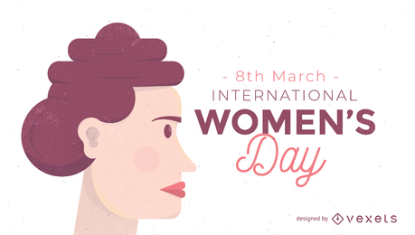 Ilustração vetorial do Dia Internacional da Mulher 8 de março