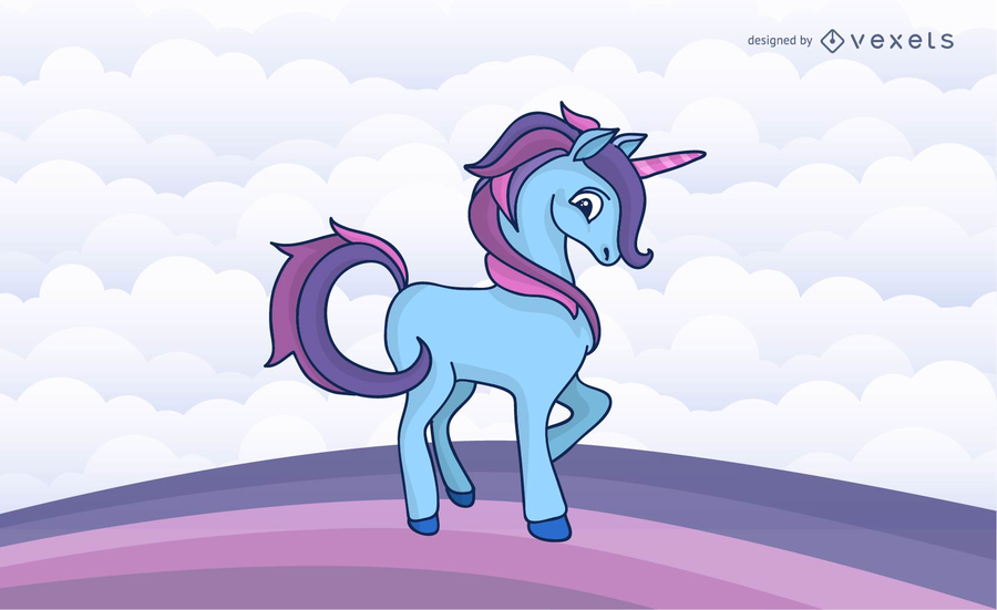 Cartoon Unicorn Vector Graphics Cartoon Unicorn Vector Graphics