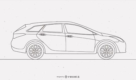 Diseño de coche familiar Stroke