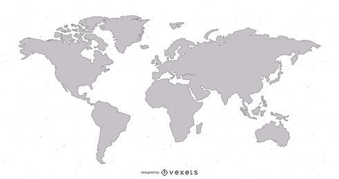 desenho de ilustração de mapa mundial
