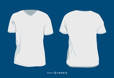 T Shirt Template And Models Vector Download