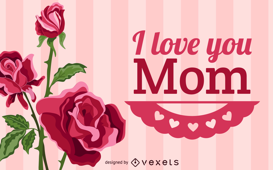 Ilustración de vector de feliz día de la madre Ilustración de vector de feliz día de la madre