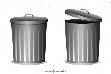 Bote de basura libre del vector