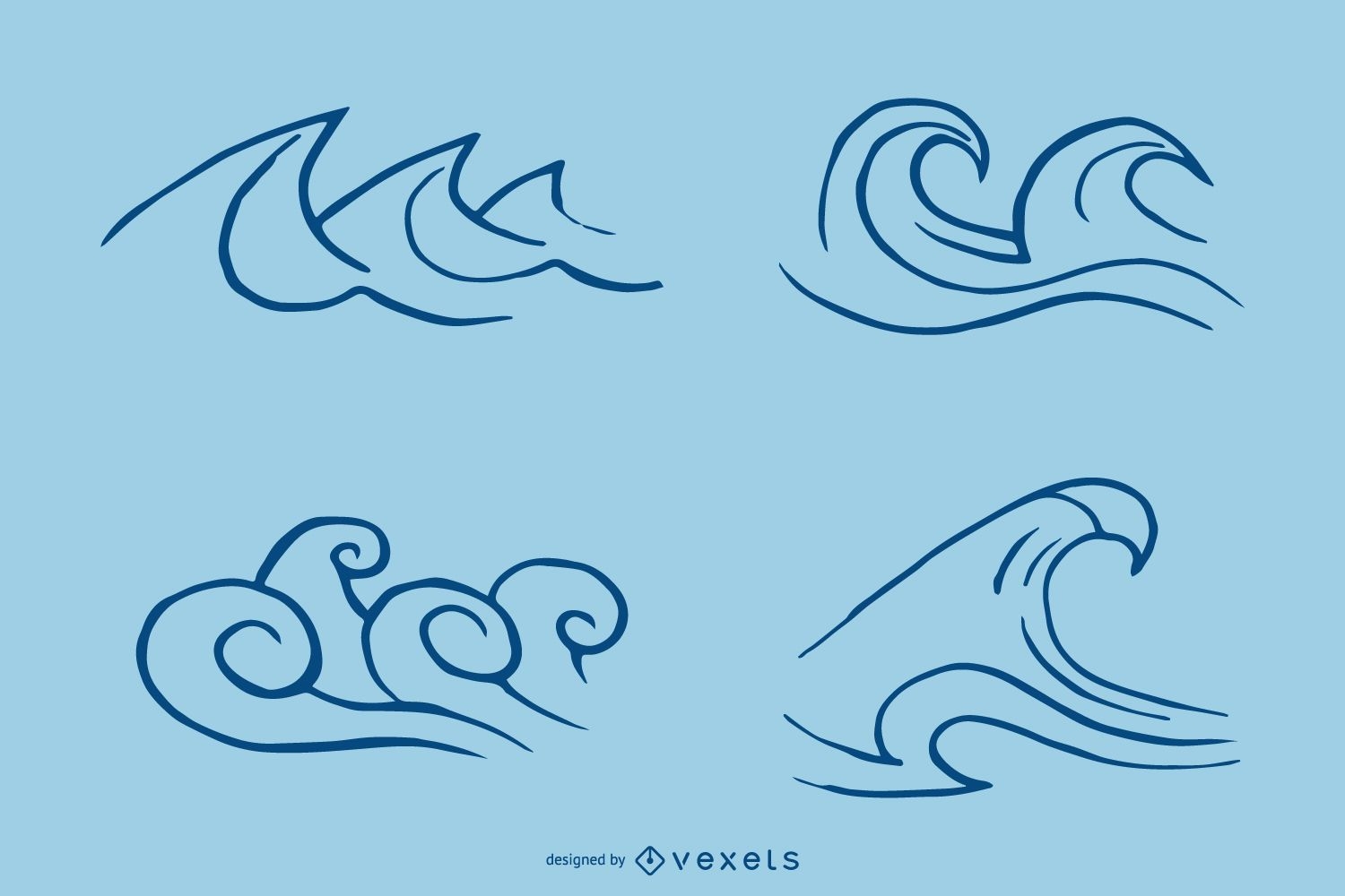 Wellenschlag-Symbolsatz