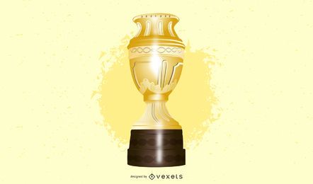 Trophy Gold And Silver Medals Vector