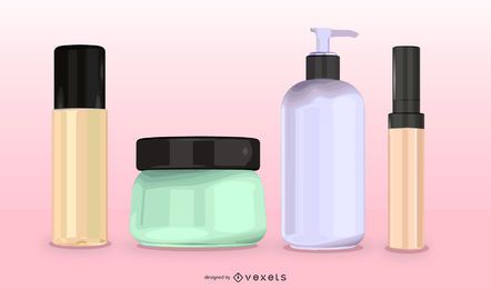 Envase cosmético 01 Vector