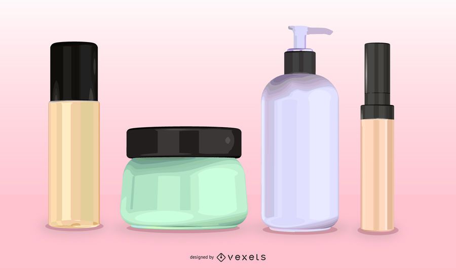 Cosmetic Container 01 Vector Cosmetic Container 01 Vector