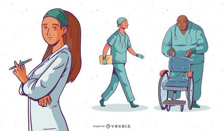 Vetor de médicos