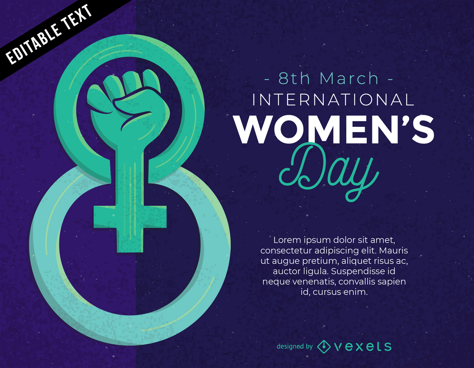 Symbolvektor f?r den Internationalen Frauentag