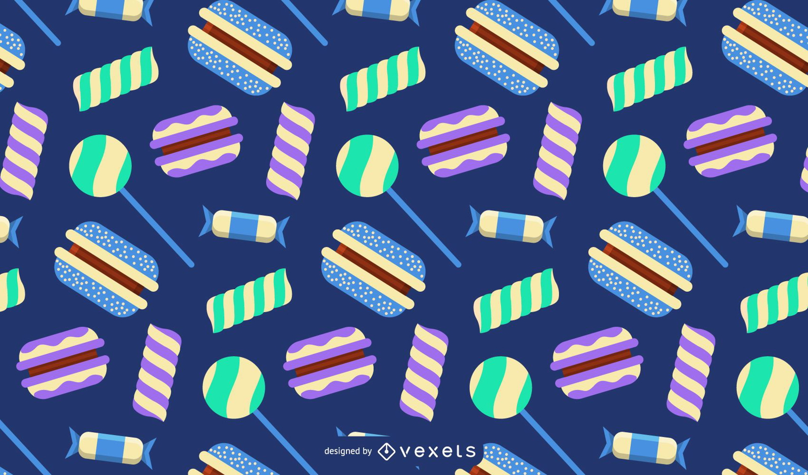 Sweets and candies pattern