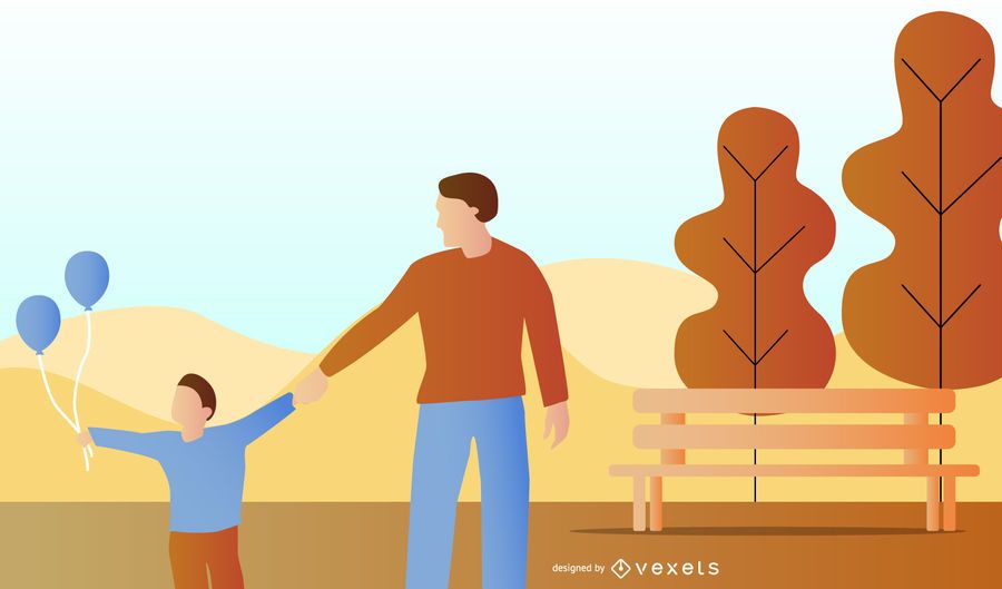 Autumn Park Vector Illustrations Autumn Park Vector Illustrations