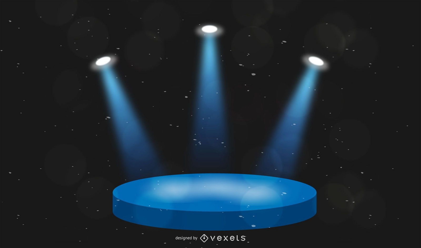 Illuminated stage illustration design