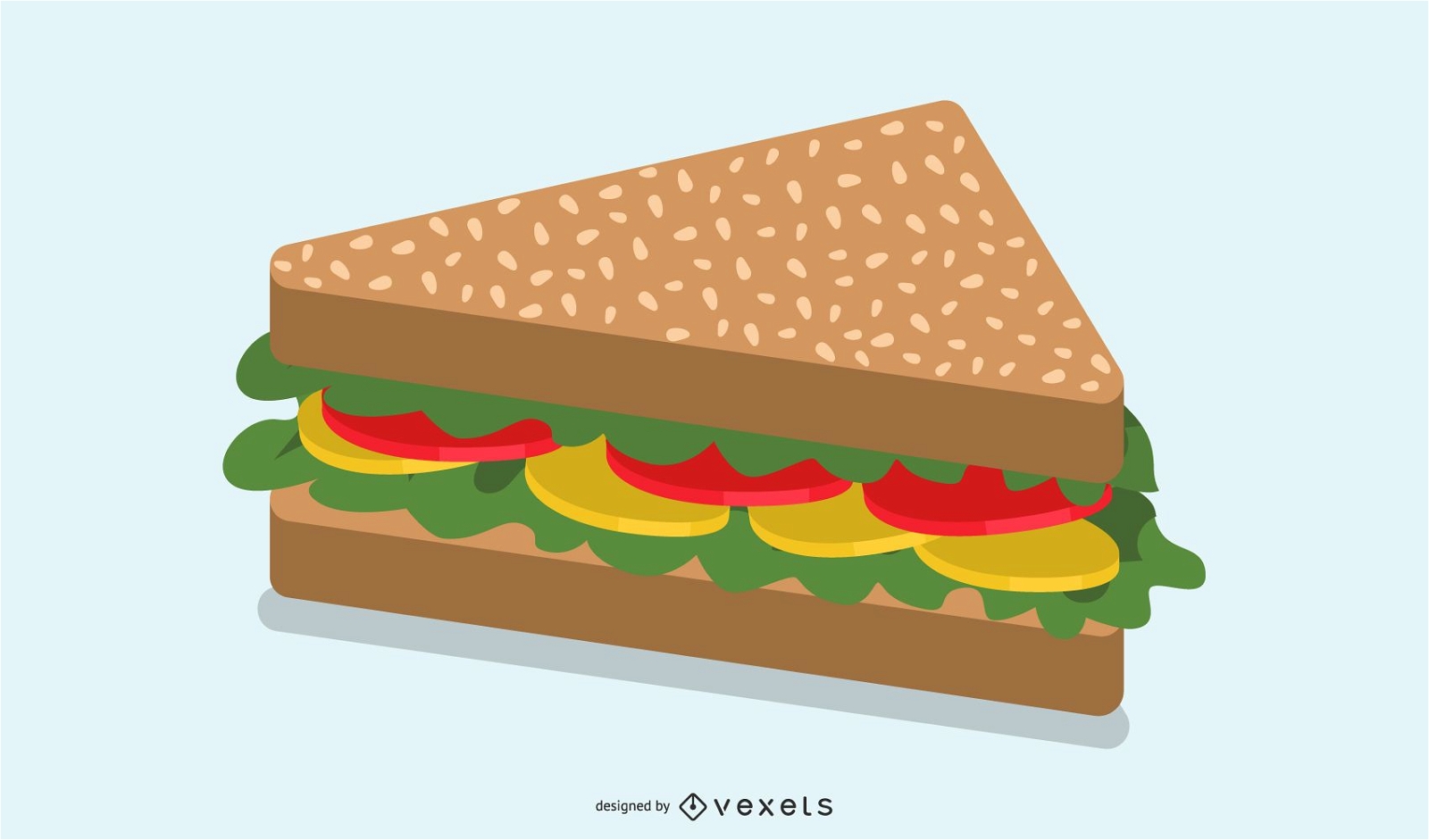 Sandwich snack illustration design