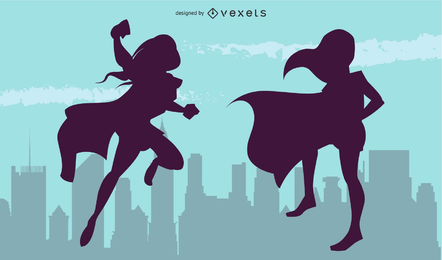 Vectores de superheroínas