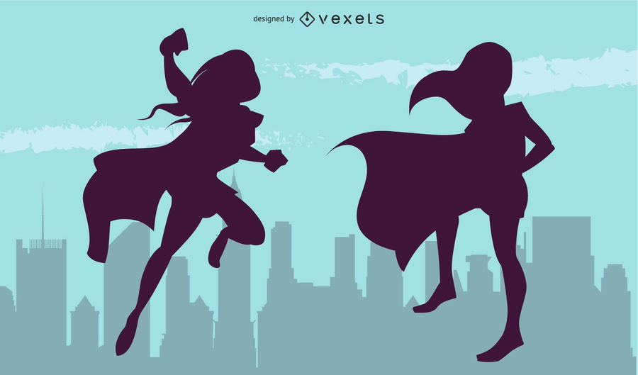 Superheroines Vectors Superheroines Vectors
