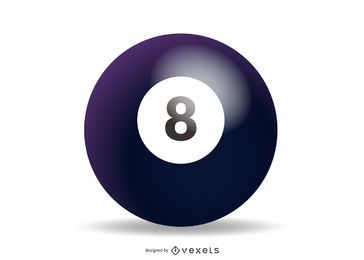 Vector de bola de billar
