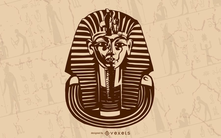 Download King Tut outline illustration - Vector download