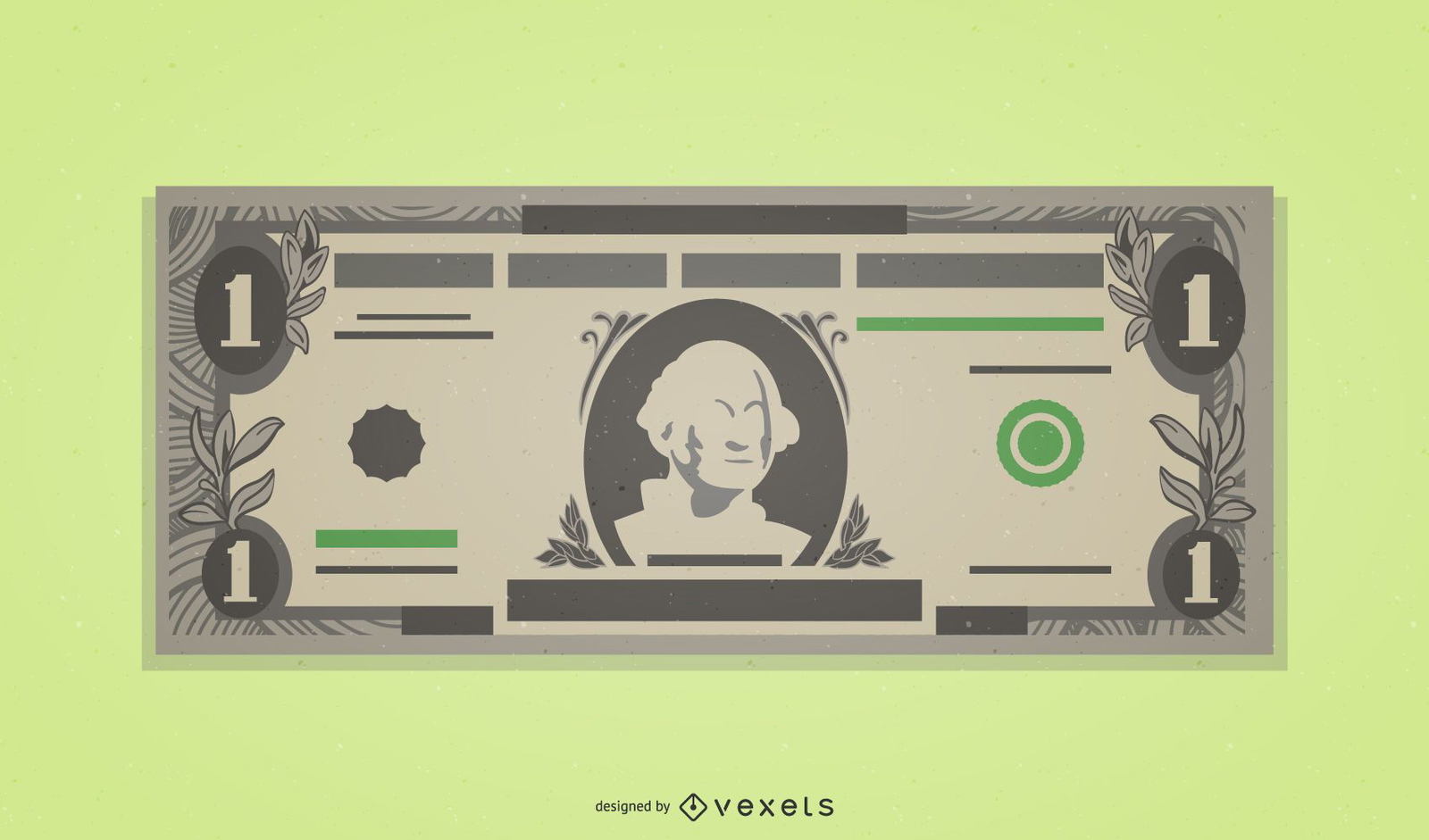 Ein amerikanischer Dollarschein