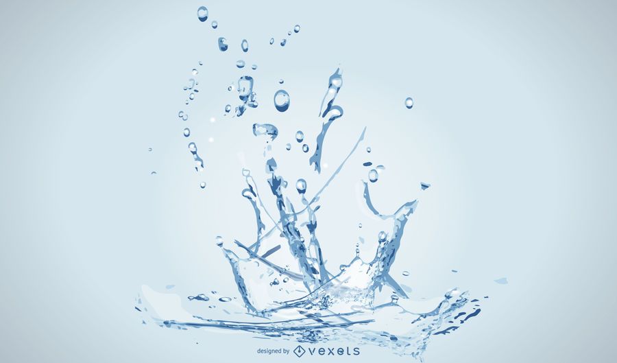 Realistic Water Drop Splash background Realistic Water Drop Splash background