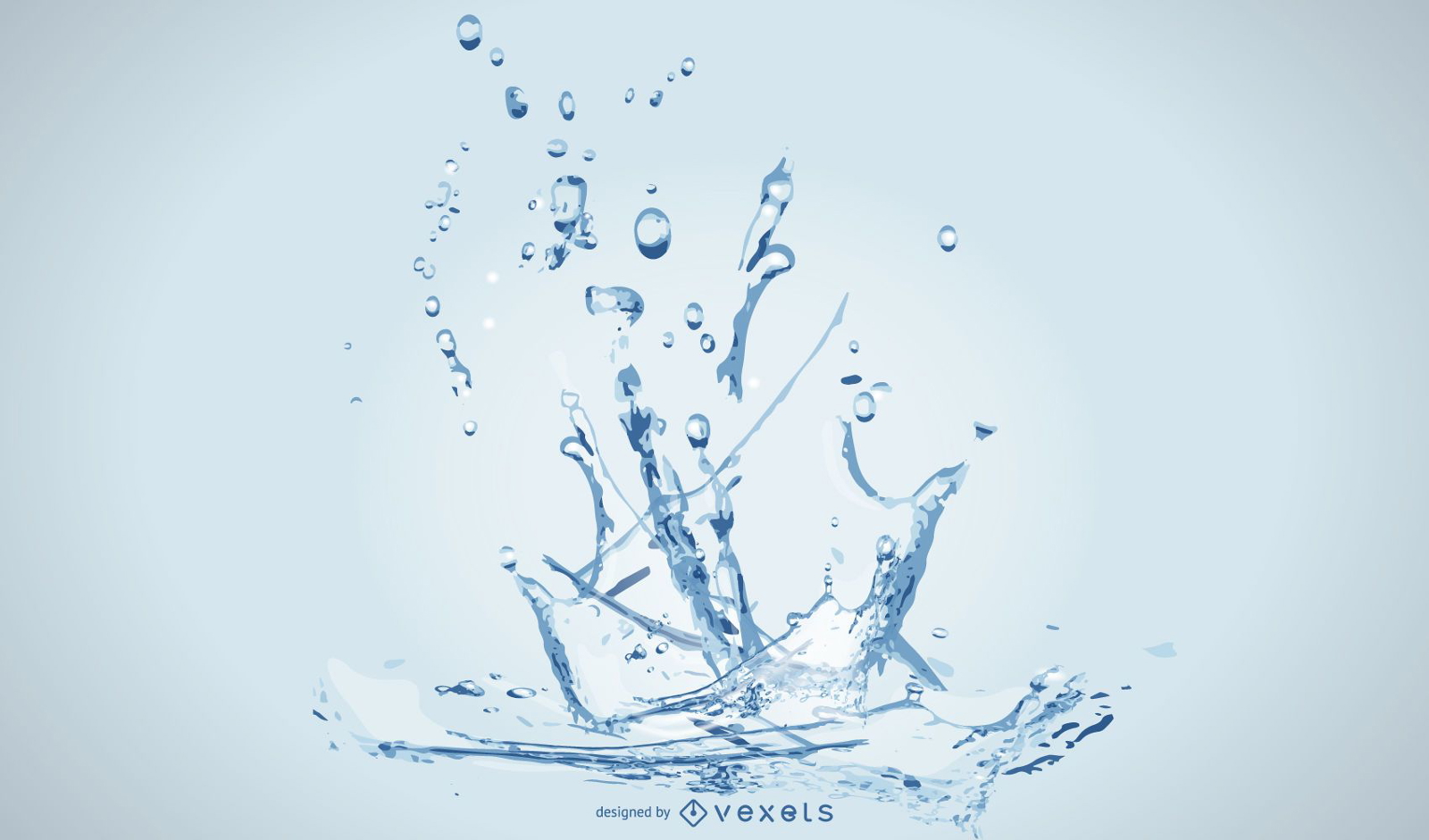 Realistic Water Drop Splash Background Vector Download