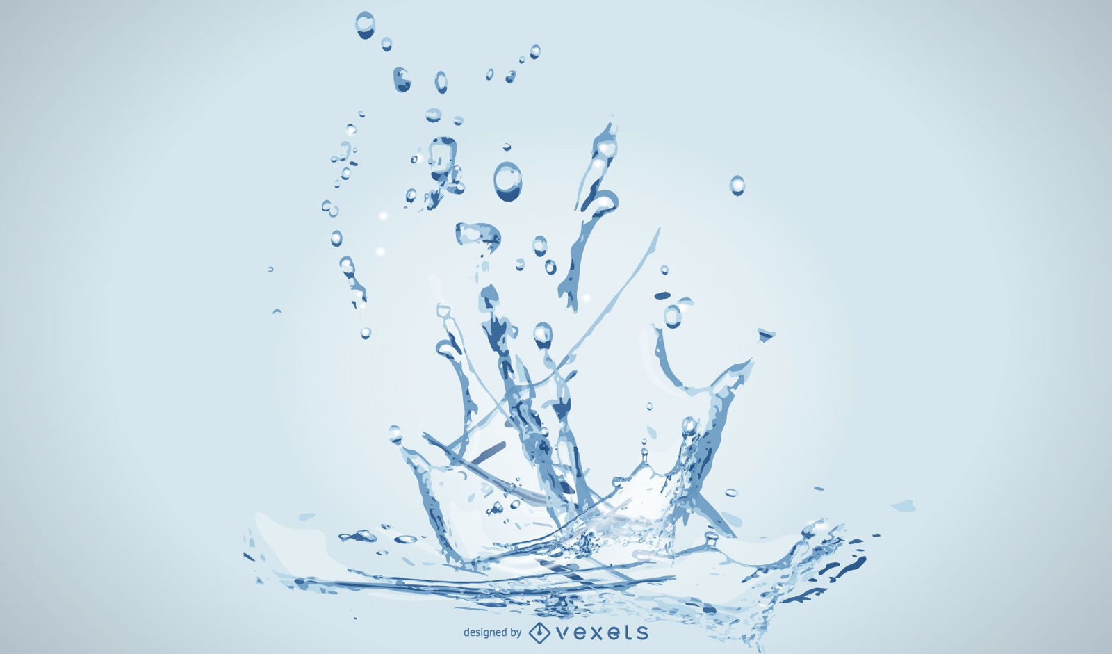 Realistic Water Drop Splash background