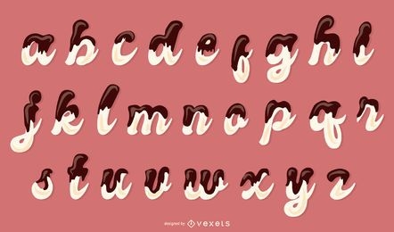 Chocolate Letters Vector