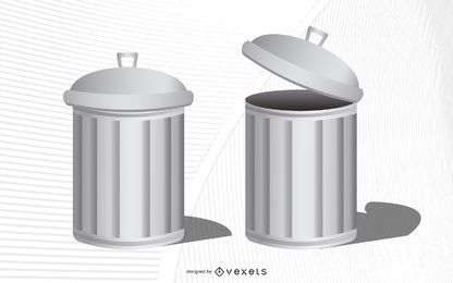 Vector de basura
