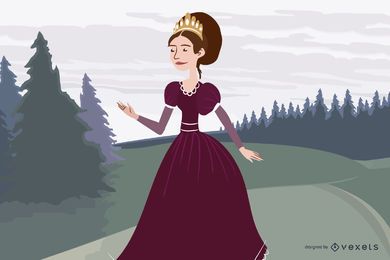 Beautiful Princess 03 Vector