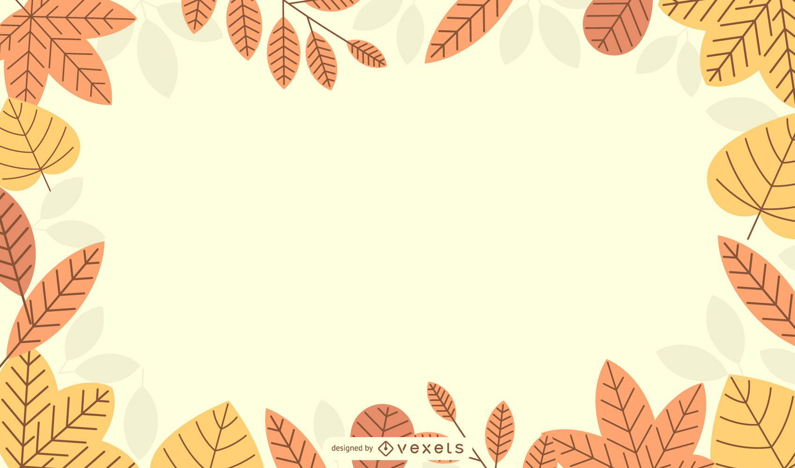 Download 6 Autumn Maple Leaf Border Vector - Vector download