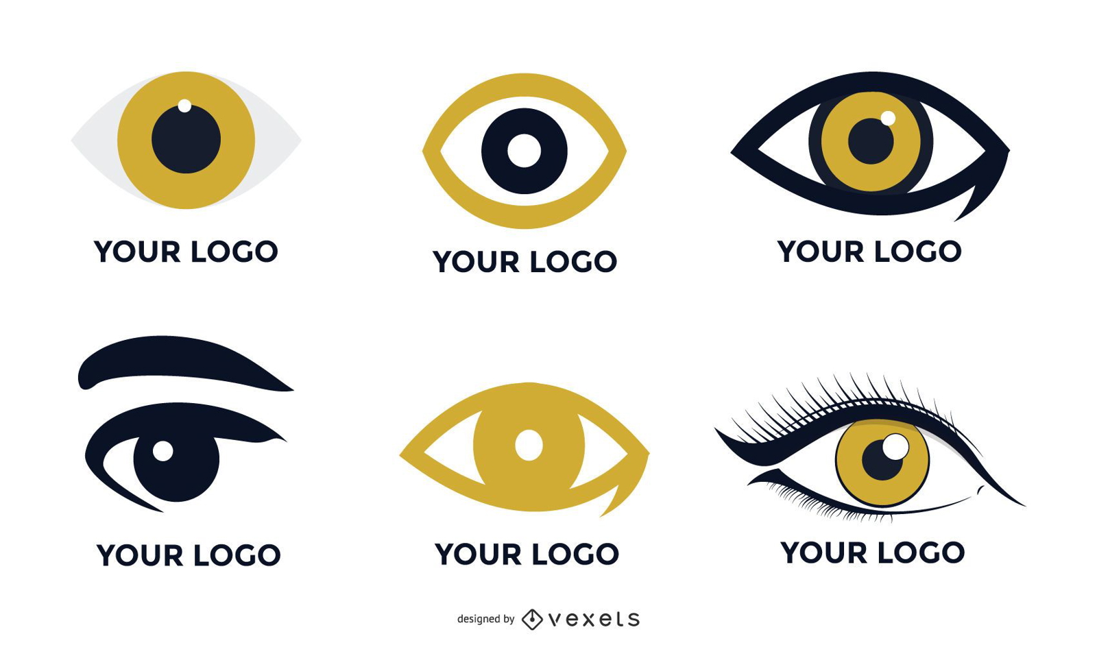 Vector de logotipo de gr?ficos de ojos