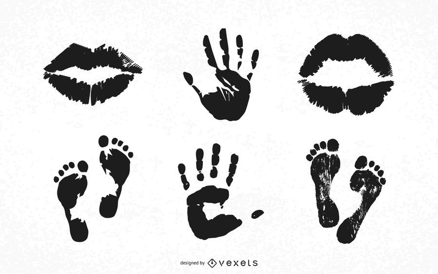 Body Prints Vector Design Body Prints Vector Design