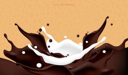 Salpicar chocolate