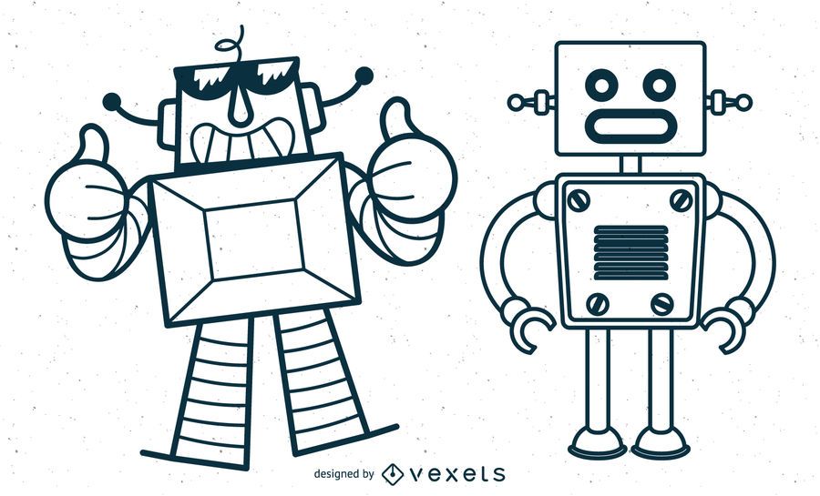 Roboter-Vektoren Roboter-Vektoren