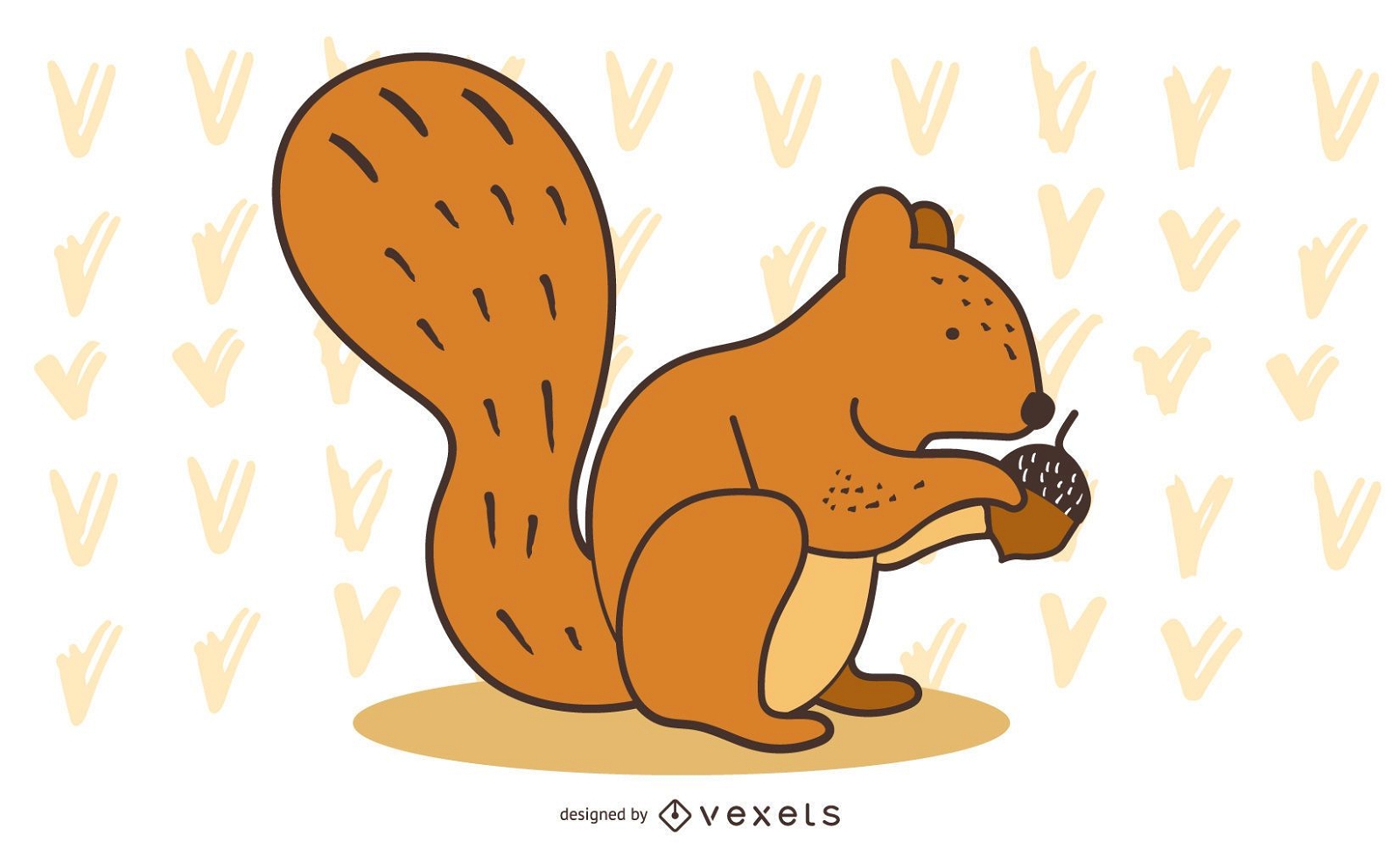 Eichhörnchenmutter Illustration Design