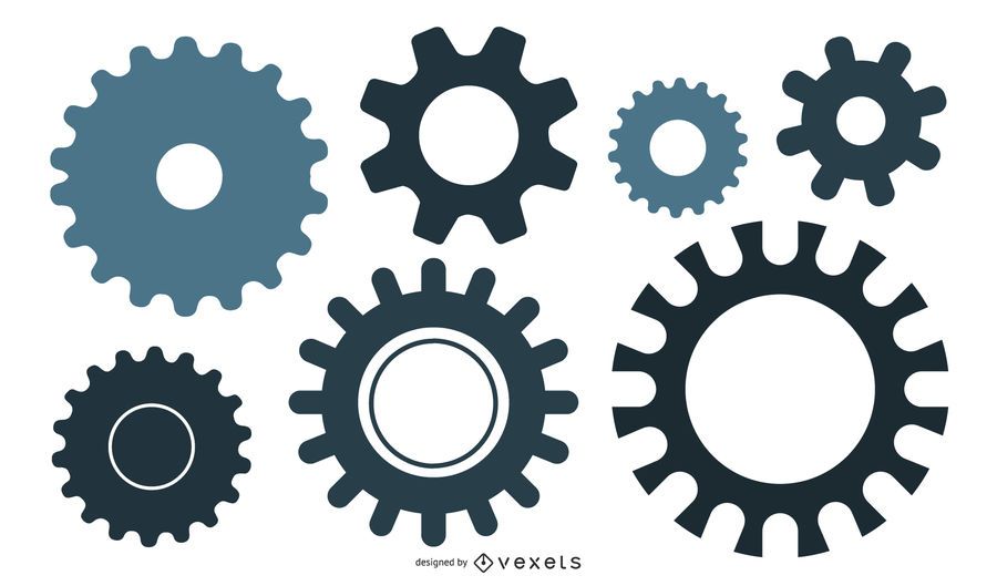 Gear Silhouette Design Pack Gear Silhouette Design Pack