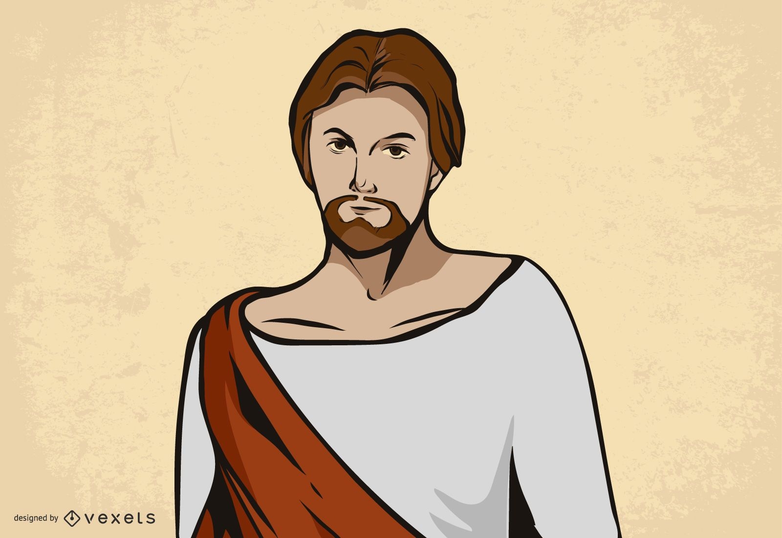 Schöne Jesus Christus Illustration