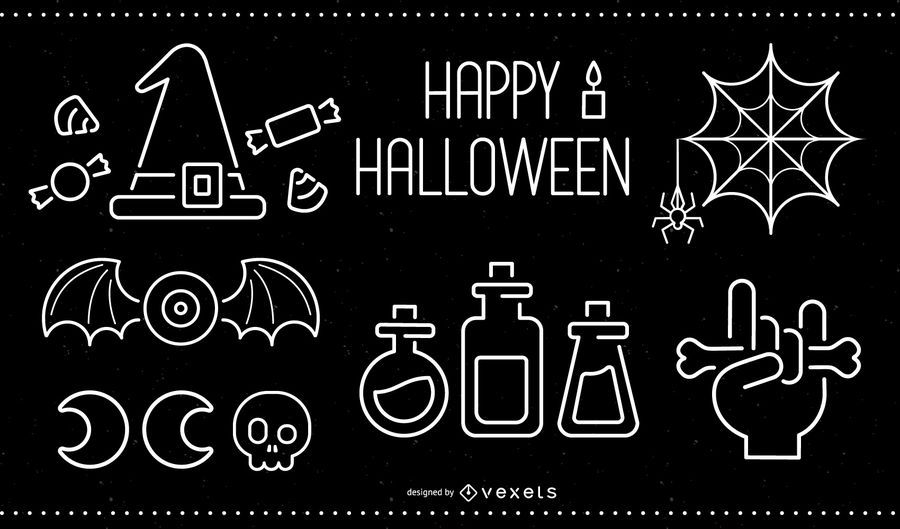 Halloween-Gestaltungselemente Halloween-Gestaltungselemente