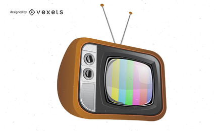 Vector libre vieja ilustración de TV